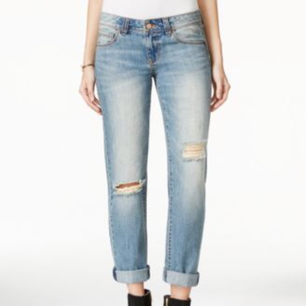 American Rag Ripped Cuffed Jeans